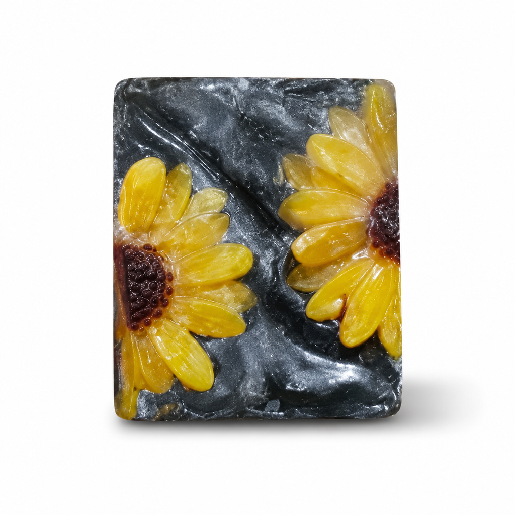 UREVA Sunflower Charcoal Soap